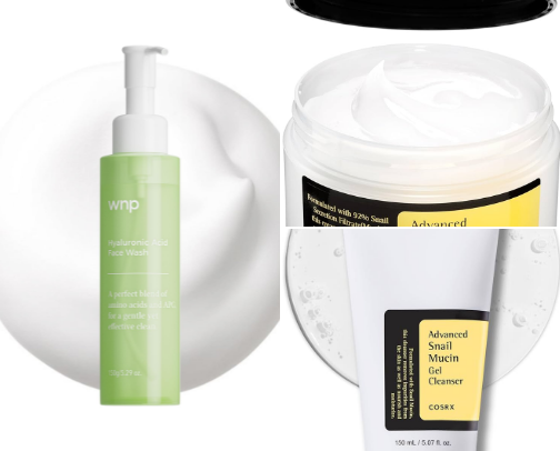 Skincare routine cover photo collage