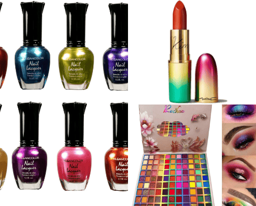 cosmetics cover photo collage