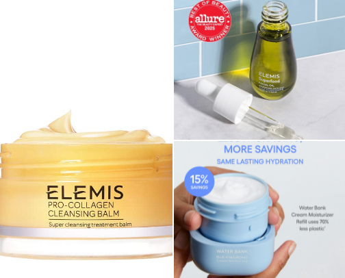 Skincare products I’m loving right now cover photo collage