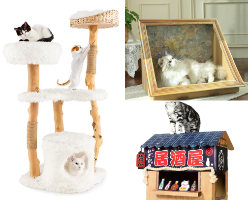 Aesthetic cat furniture must haves cover photo collage