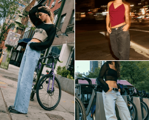 Fashionable Jeans cover photo collage