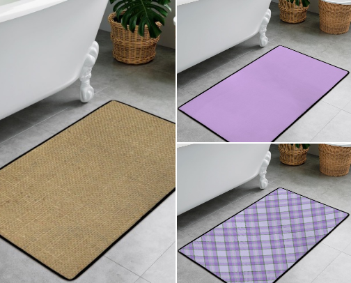 Custom Bath Mats / Rugs cover photo collage