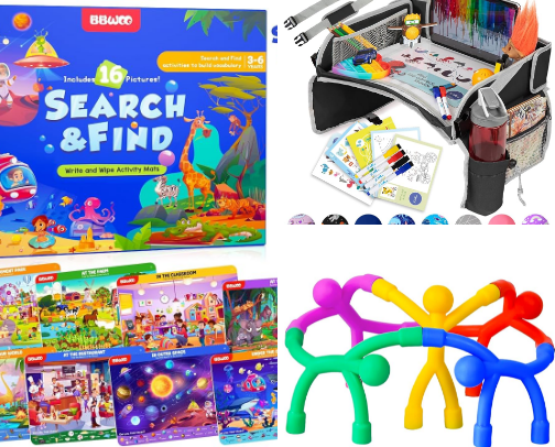 kids road trip activities cover photo collage