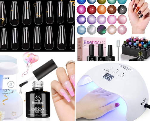 All about gel manicures- DIY beginner friendly gelx manicures cover photo collage
