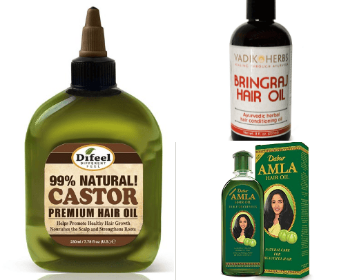 Hair oils cover photo collage