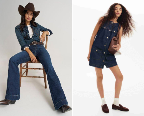 Denim Picks Across Top Brands cover photo collage