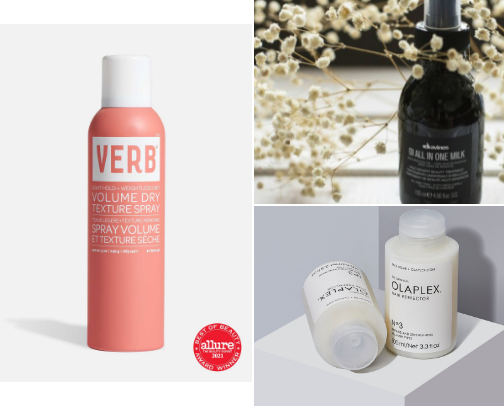 Hair products cover photo collage