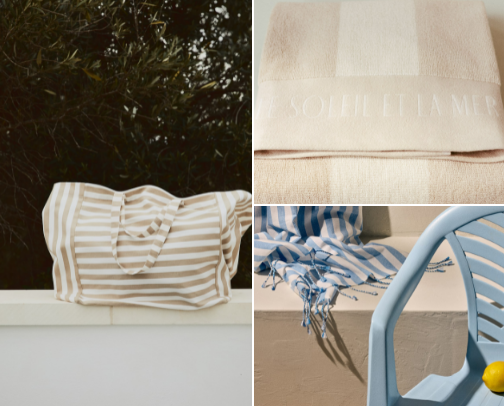 Fantastic bags and towels for the summertime cover photo collage