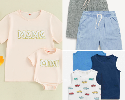 The Cutest Clothing for Moms & Tots cover photo collage