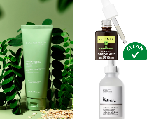 skincare for sensitive, freckled skin cover photo collage
