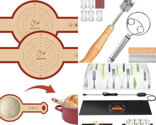 My Sourdough Baking Essentials 🍞 cover photo collage