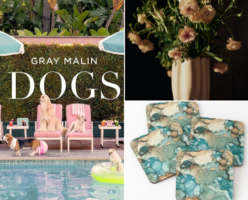 The Artful Coffee Table: Books, Coasters & Beautiful Things cover photo collage