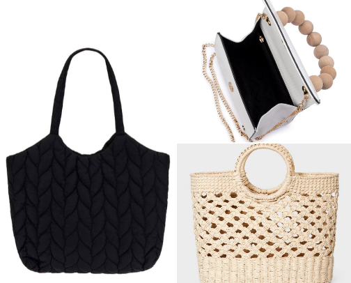 trendy bags for summer cover photo collage