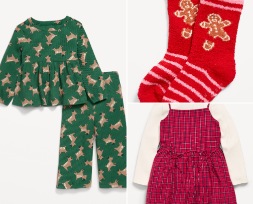 Toddler Girl Christmas Fashion cover photo collage