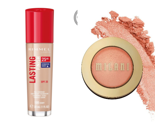 Makeup afordable items for long lasting look cover photo collage