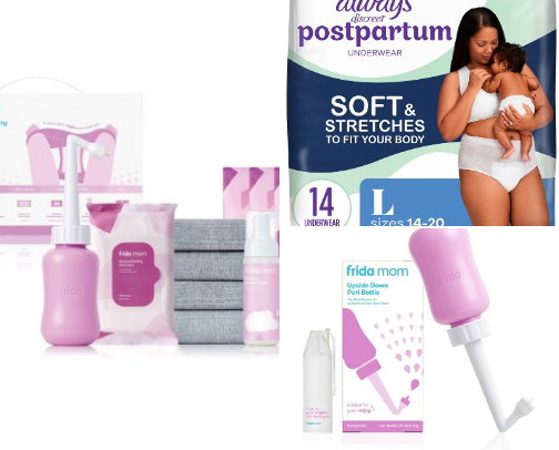 post partum must haves! cover photo collage