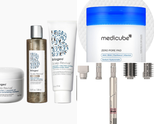 Life changing beauty products cover photo collage