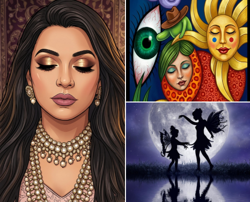 The Inspired Life: Art, Mindfulness & Inner Power 🎨 cover photo collage