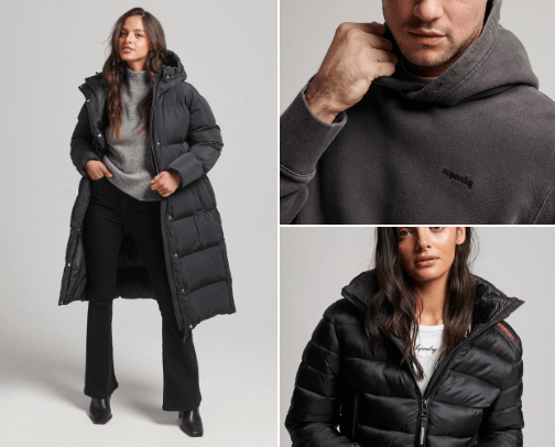 Superdry products 🥰 cover photo collage