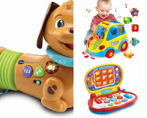 Toys for young and old cover photo collage