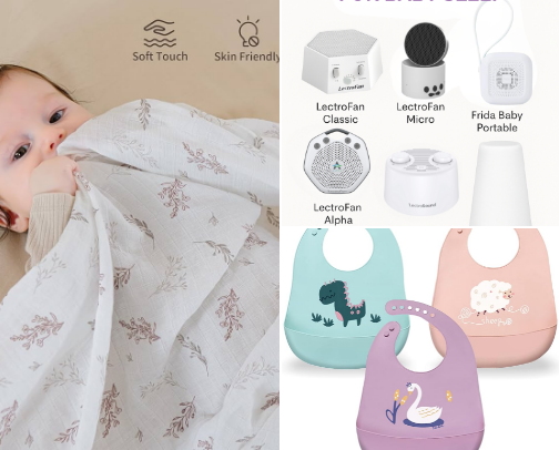 🍼✨ “Tiny Treasures for Little Loves” ✨🧸 cover photo collage
