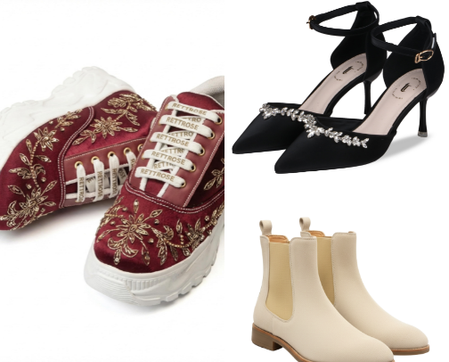 Basic Footwears that will suit your every outfit. cover photo collage