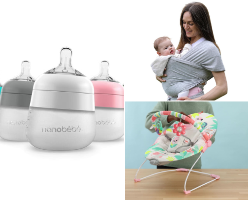 Baby items cover photo collage