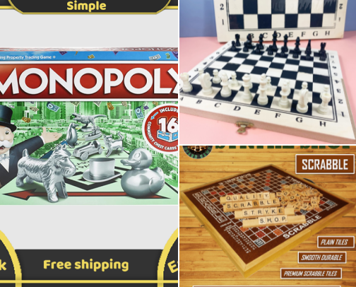 Games cover photo collage
