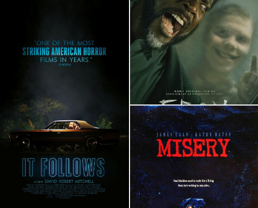 Movies/shows that crawl under your skin cover photo collage