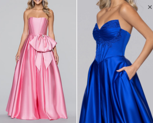 Pageant dresses cover photo collage