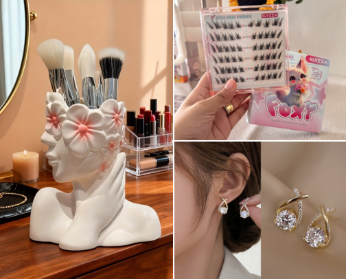Beauty Finds & Everyday Essentials cover photo collage