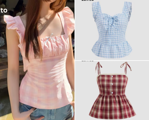 ✨ Want Affordable Cute Tops? Slay Soft-Girl Aesthetic With LOVITO Blouses on Shopee! 🛍️🏷️ cover photo collage