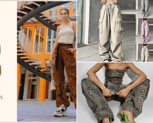 Ladies Cargo, Chino and Camo pants for ultimate street style cover photo collage