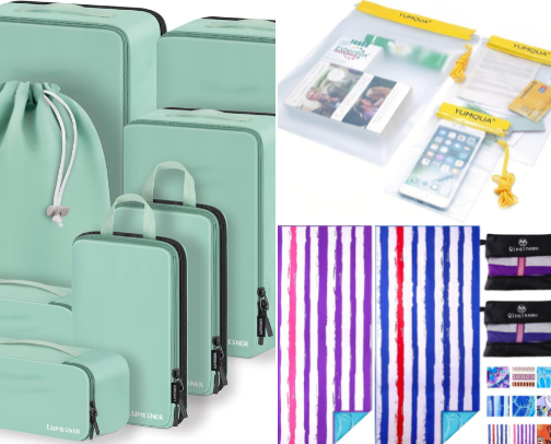 My Amazon Travel essentials cover photo collage