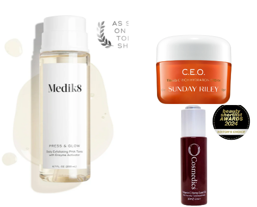 Must-Have Skincare Products cover photo collage