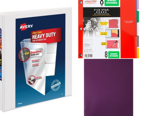 Back to school supplies(high school specific) cover photo collage