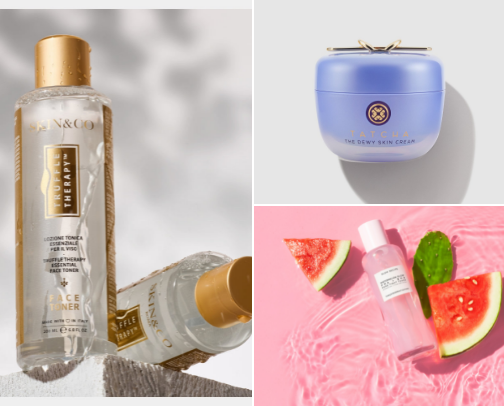 My favorite skin care products cover photo collage