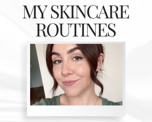 Skincare & Makeup Routine cover photo collage