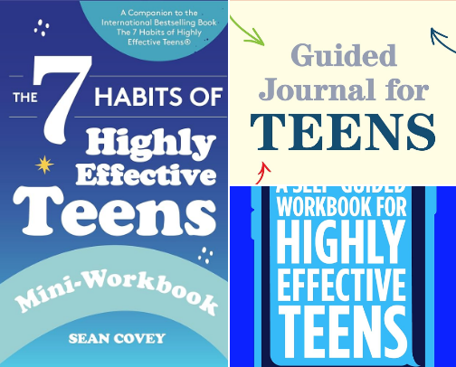 Guided resources for The 7 Habits of Highly Effective Teens readers cover photo collage