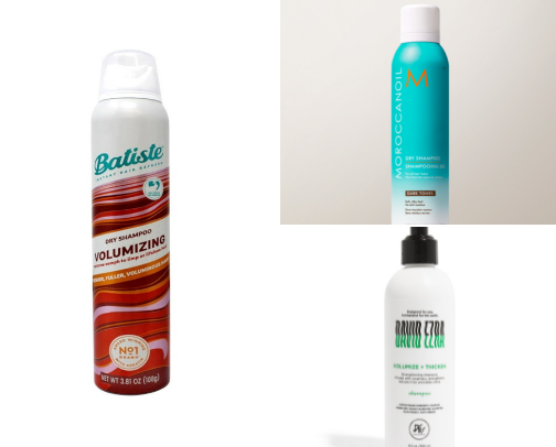 Hair care products cover photo collage