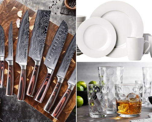 Kitchen appliances cover photo collage