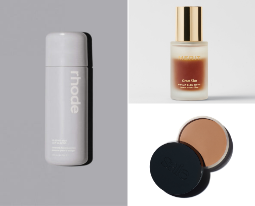 how i get glowy makeup and clear skin ✨💋 cover photo collage