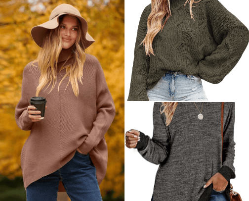 Cozy Fall Sweaters cover photo collage