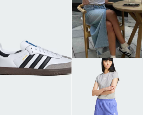 Combinations with adidas samba cover photo collage