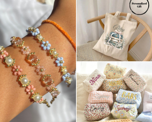Unique GIFT IDEAS for bestie, girlfriend, mom etc.🌸 cover photo collage