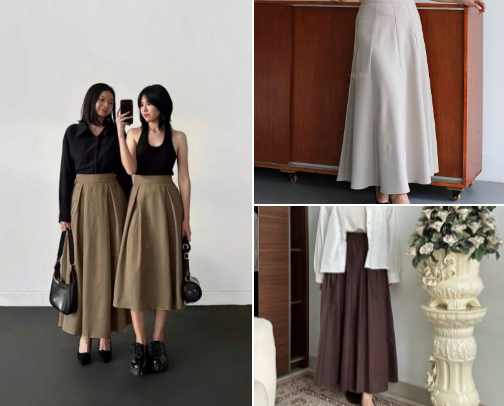 Long Flare Skirt for Hijaber Under from IDR 50K - 200K cover photo collage