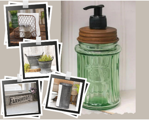Country Chic Kitchen: My Cozy Farmhouse Finds cover photo collage