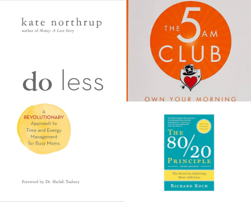 Productivity Books for Women: Reclaim Your Time, Focus Better & Avoid Burnout cover photo collage