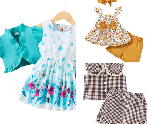 Baby & Toddler Girl Outfits cover photo collage