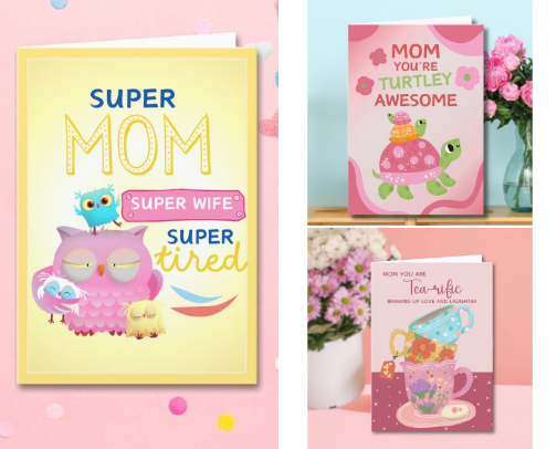 Celebrate Mom: Greeting Cards for Every Kind of Love cover photo collage